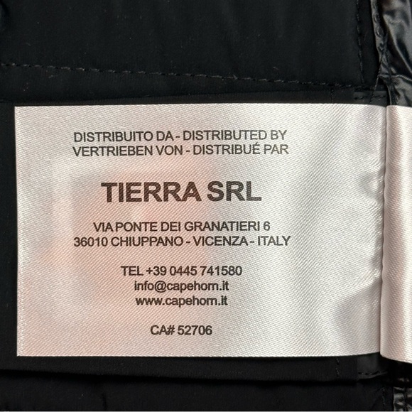 Cape Horn Down Puffer Removable Hood Paloma Jacket Black Zip Women SMALL Size 44 - Picture 13 of 16